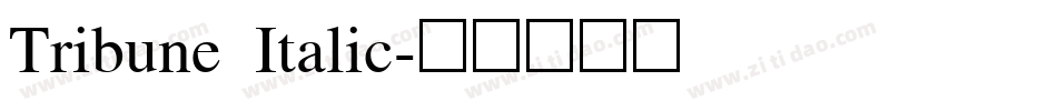 Tribune Italic字体转换